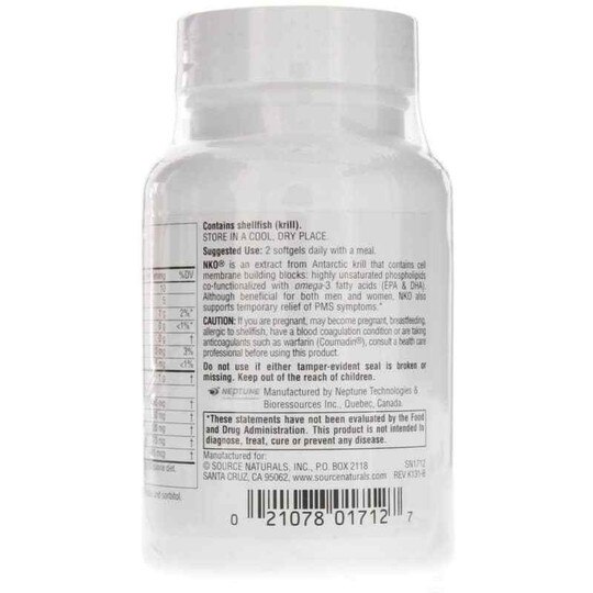 NKO Neptune Krill Oil 500 Mg, SNN